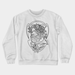 Oleander Black Crewneck Sweatshirt